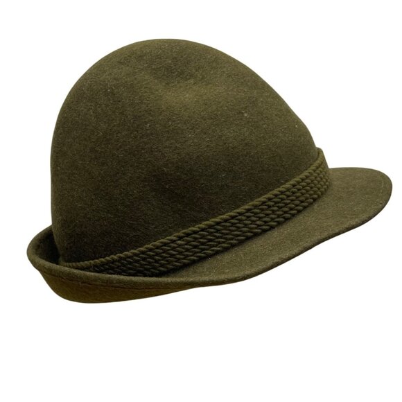 Capo Mens Green Wool Alpine Hat With Feather Detail Made In Austria - Picture 2 of 11